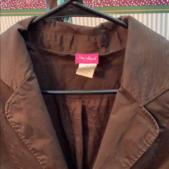 Brown cotton Spring/Fall Jacket - Picture 2 of 2